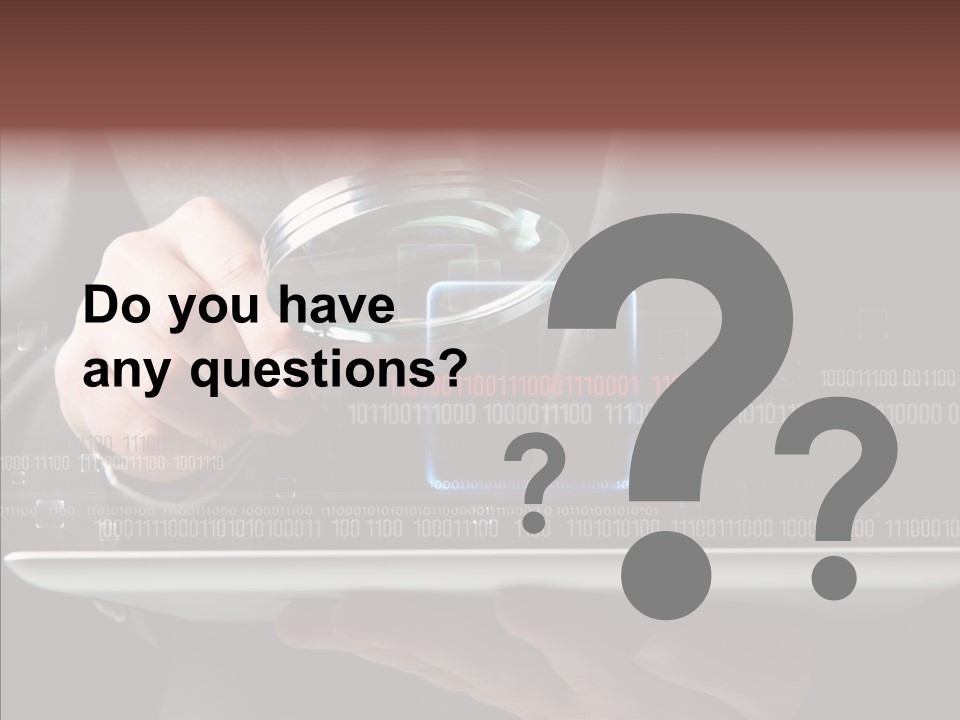 Find Computer Pad PowerPoint Template