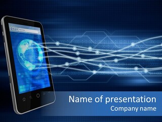 Application Computer Touchscreen PowerPoint Template