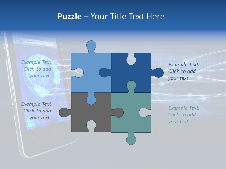 Application Computer Touchscreen PowerPoint Template