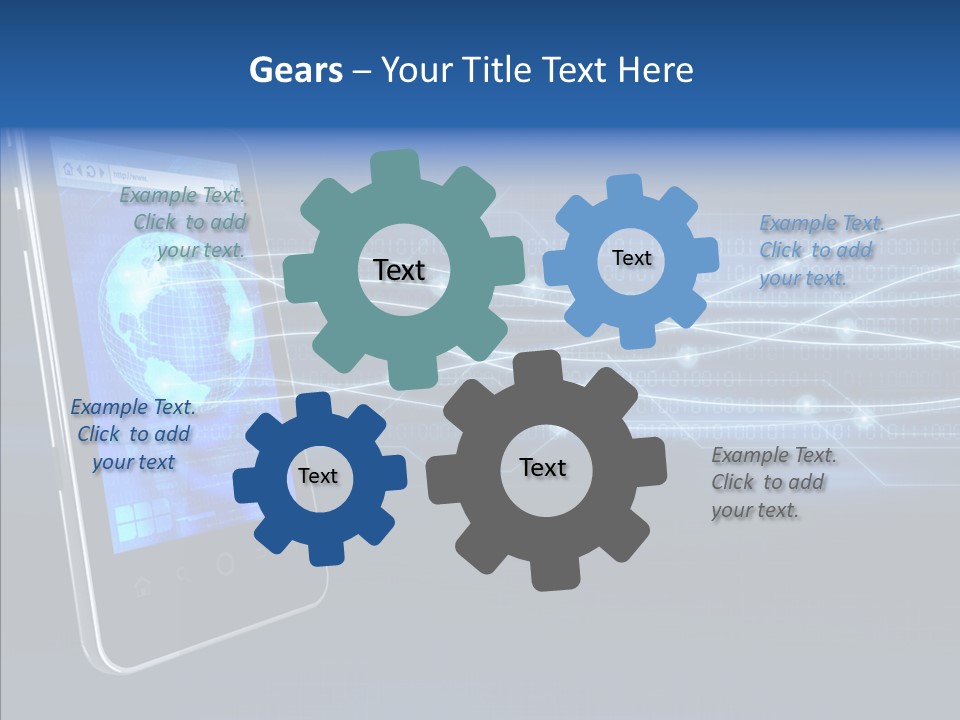Application Computer Touchscreen PowerPoint Template