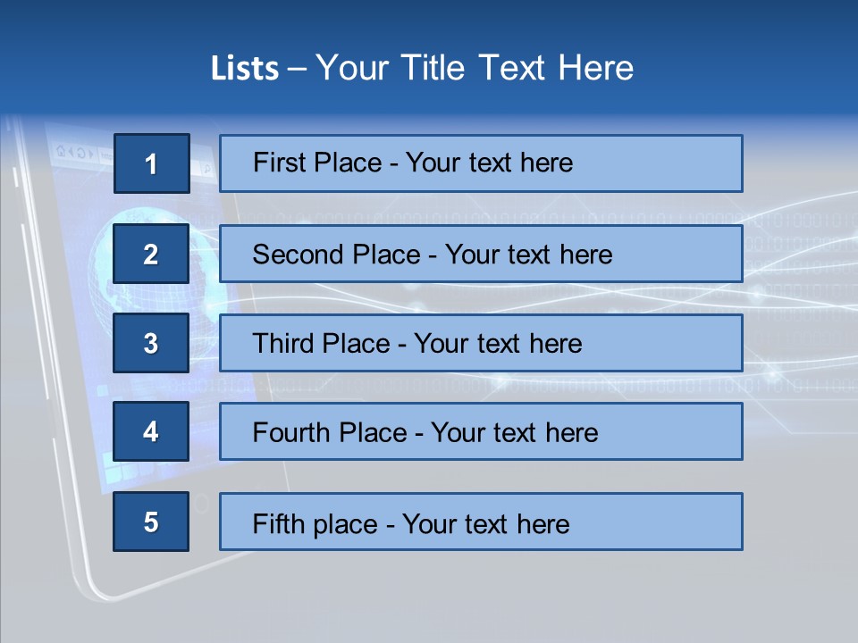 Application Computer Touchscreen PowerPoint Template