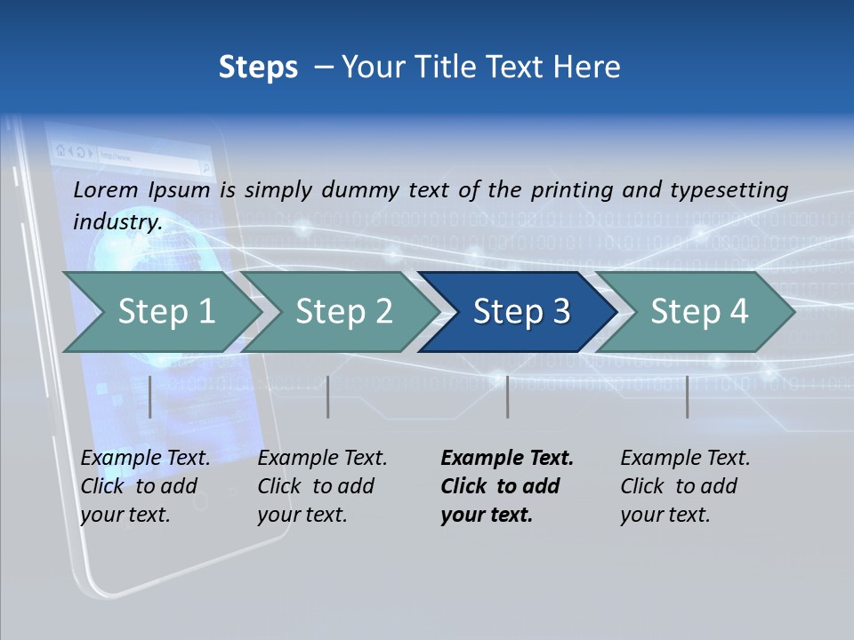 Application Computer Touchscreen PowerPoint Template