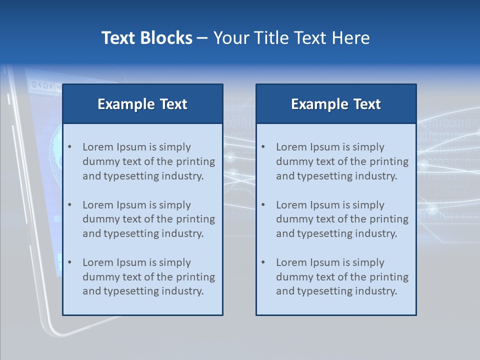 Application Computer Touchscreen PowerPoint Template