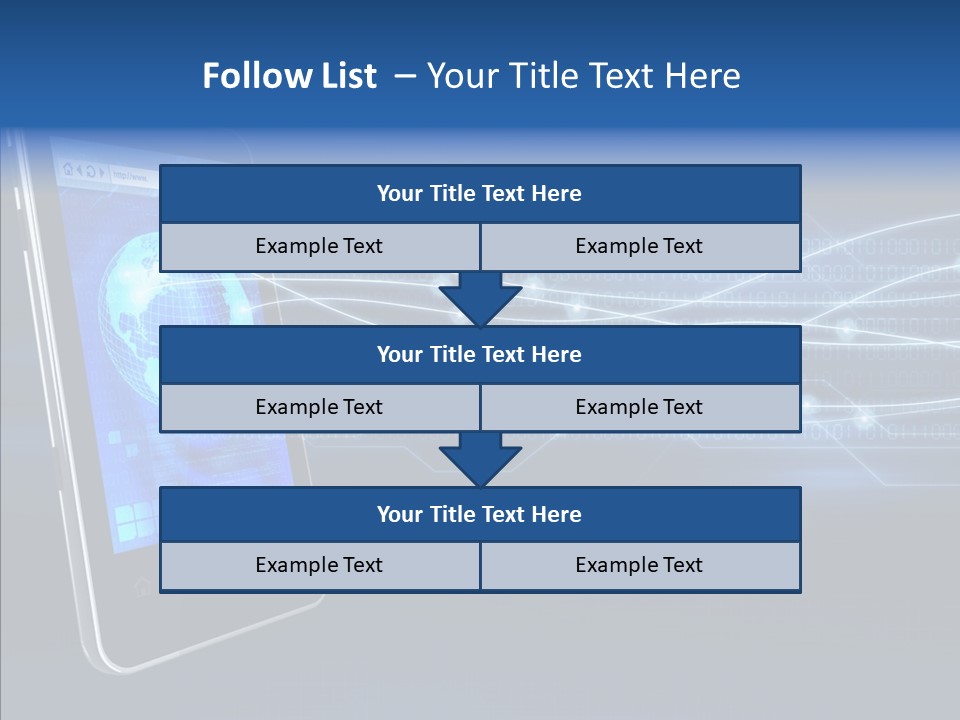 Application Computer Touchscreen PowerPoint Template