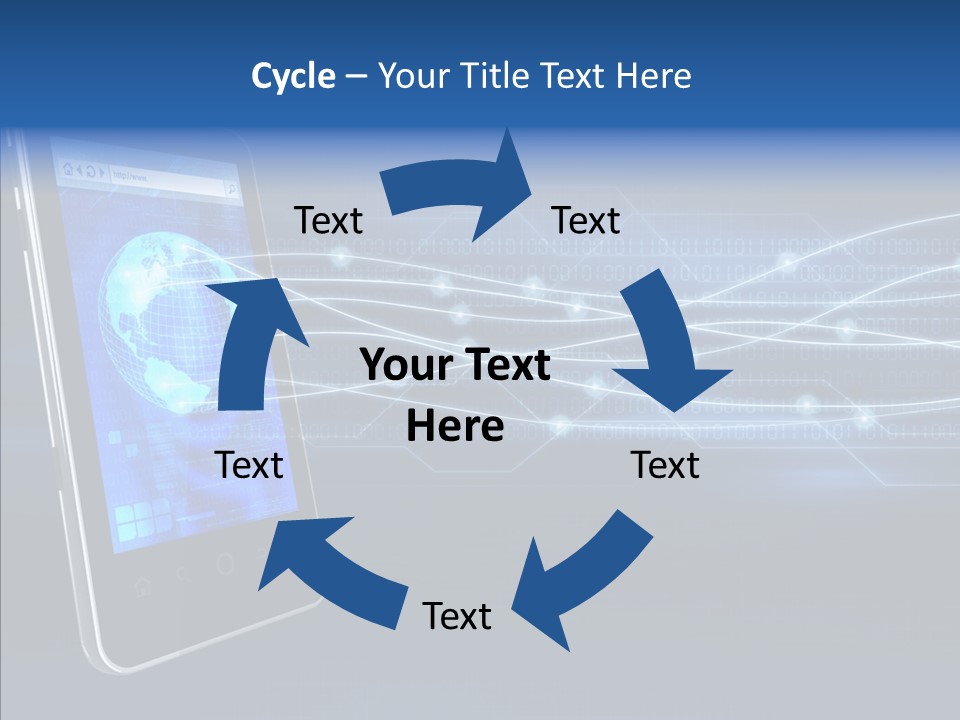 Application Computer Touchscreen PowerPoint Template