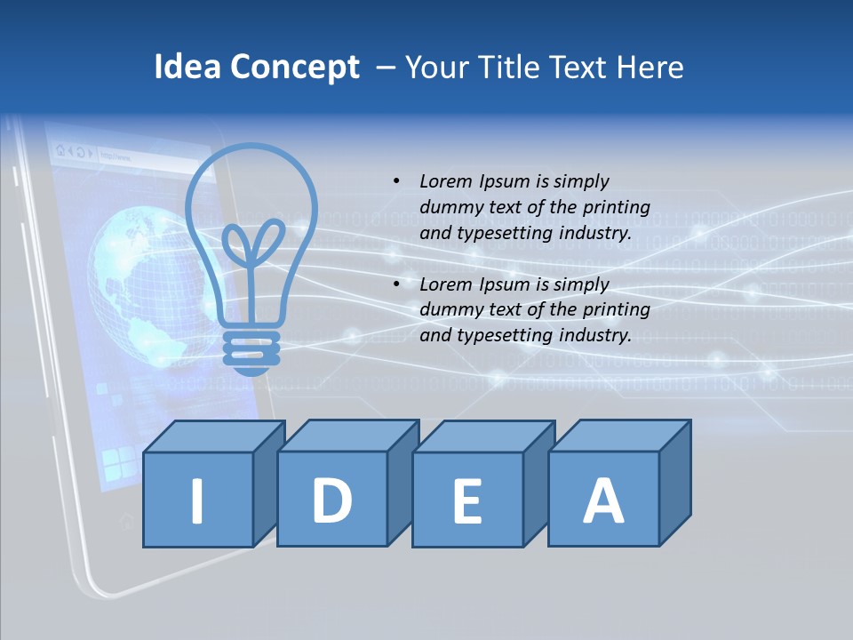 Application Computer Touchscreen PowerPoint Template