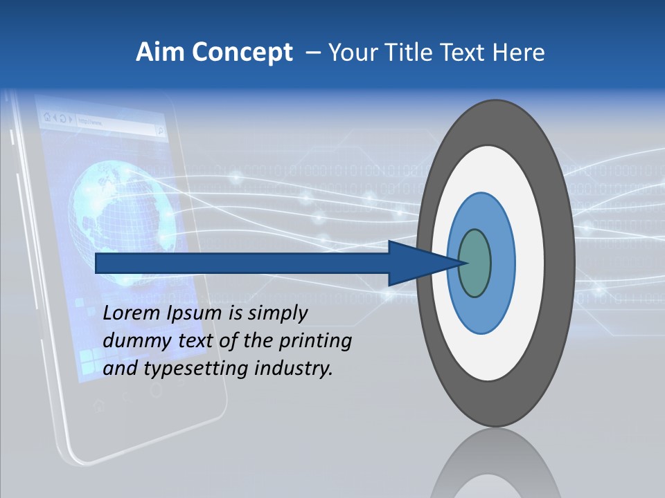 Application Computer Touchscreen PowerPoint Template