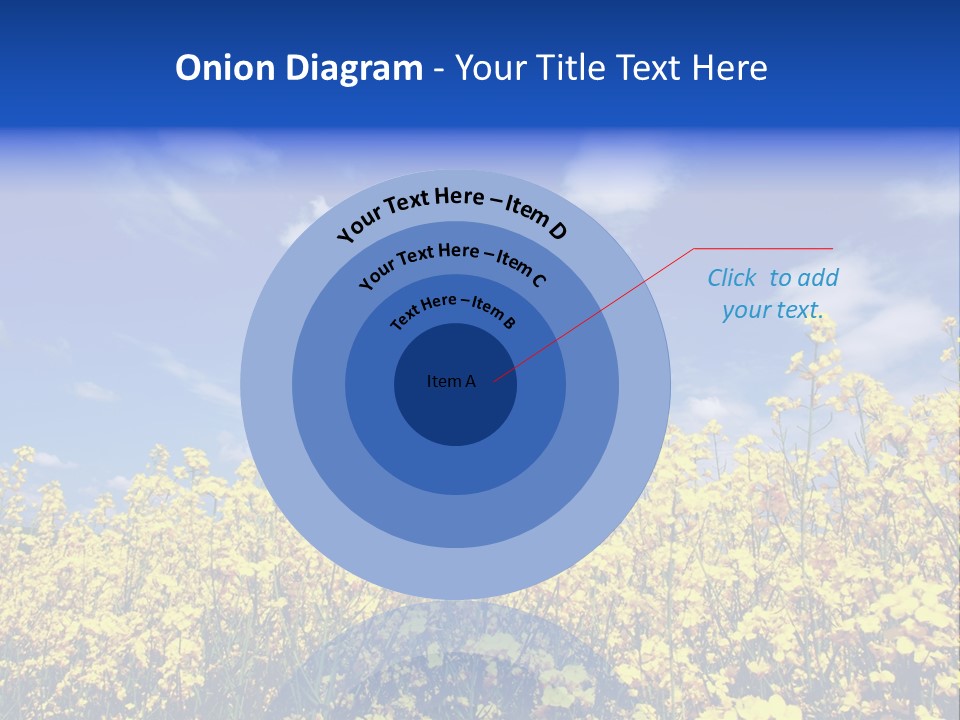 Heaven Floral Sun PowerPoint Template