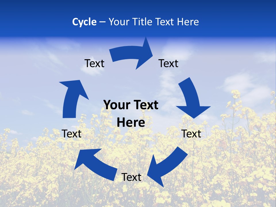 Heaven Floral Sun PowerPoint Template