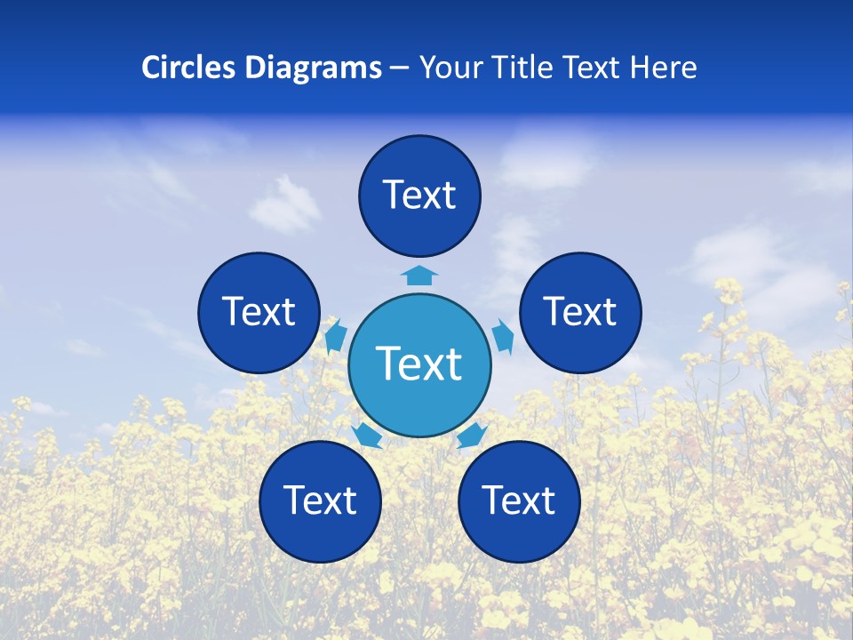 Heaven Floral Sun PowerPoint Template