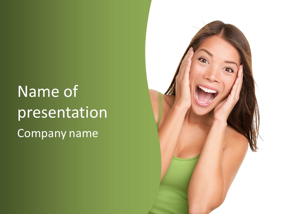 Casual Amazed Shock PowerPoint Template