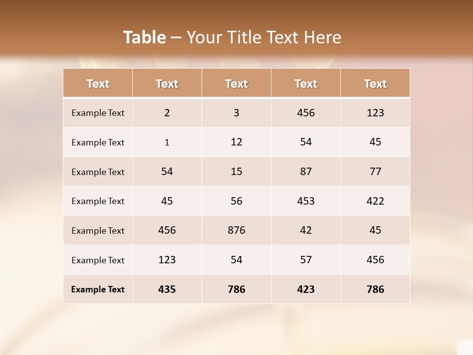 Stick Food Health PowerPoint Template
