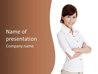 Look Cheerful Satisfied PowerPoint Template