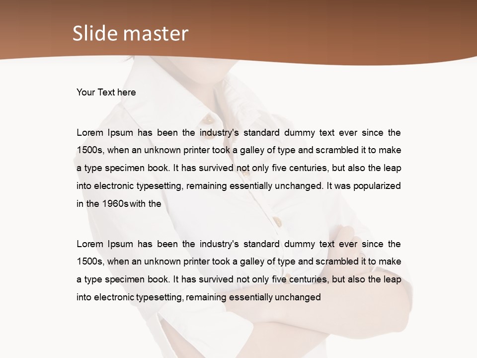 Look Cheerful Satisfied PowerPoint Template