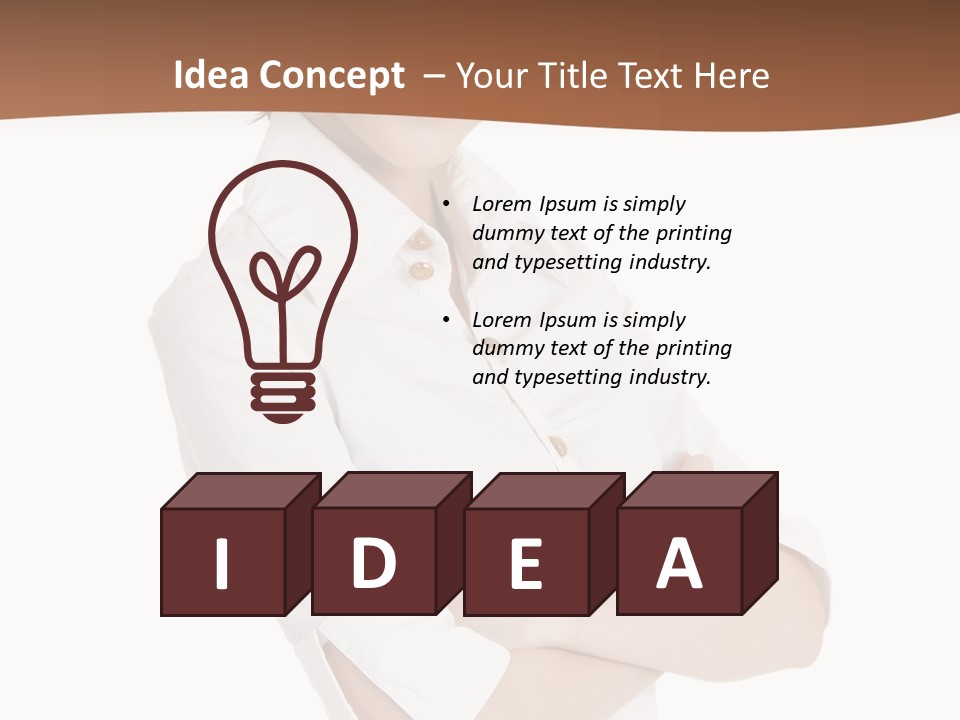 Look Cheerful Satisfied PowerPoint Template