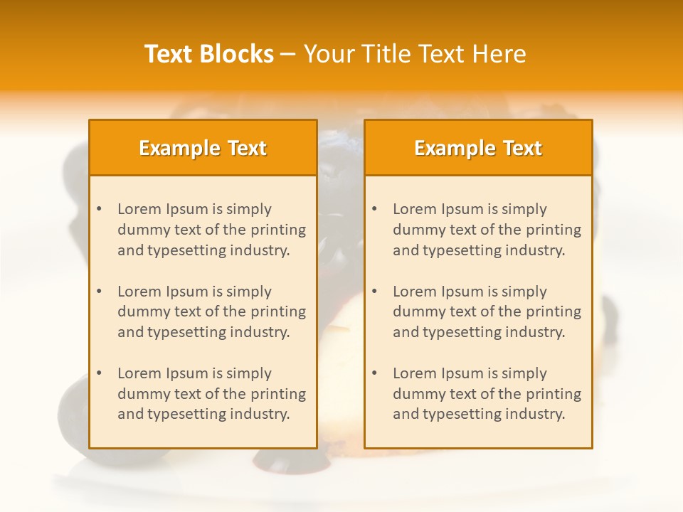 Dine Sugar Sweet PowerPoint Template