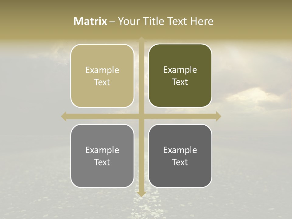 Arrow Non Urban Lane PowerPoint Template