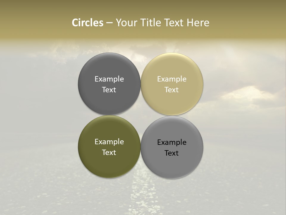 Arrow Non Urban Lane PowerPoint Template