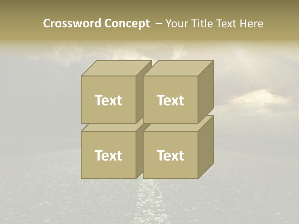 Arrow Non Urban Lane PowerPoint Template