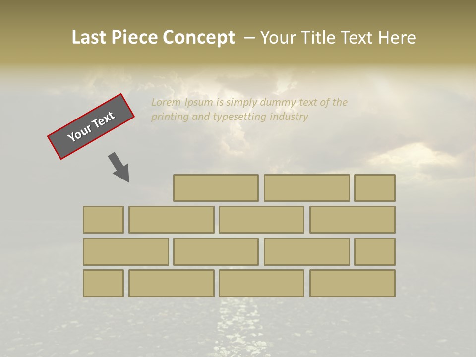 Arrow Non Urban Lane PowerPoint Template