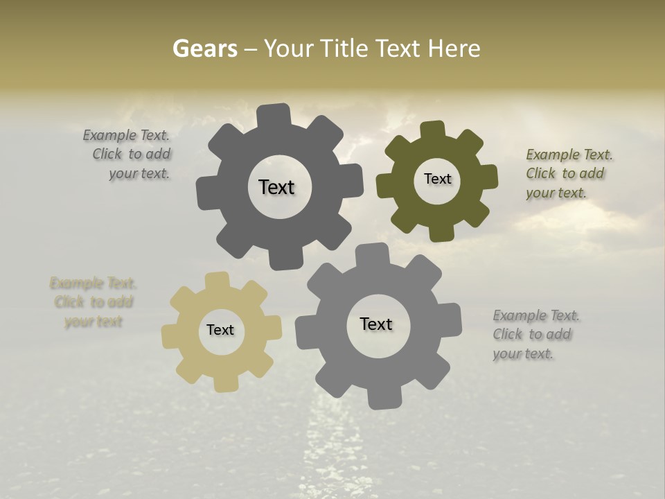 Arrow Non Urban Lane PowerPoint Template