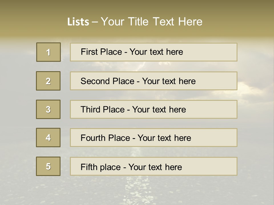 Arrow Non Urban Lane PowerPoint Template