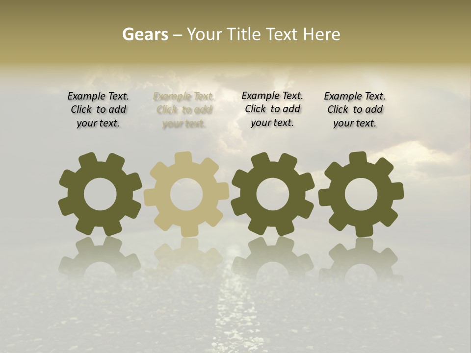 Arrow Non Urban Lane PowerPoint Template