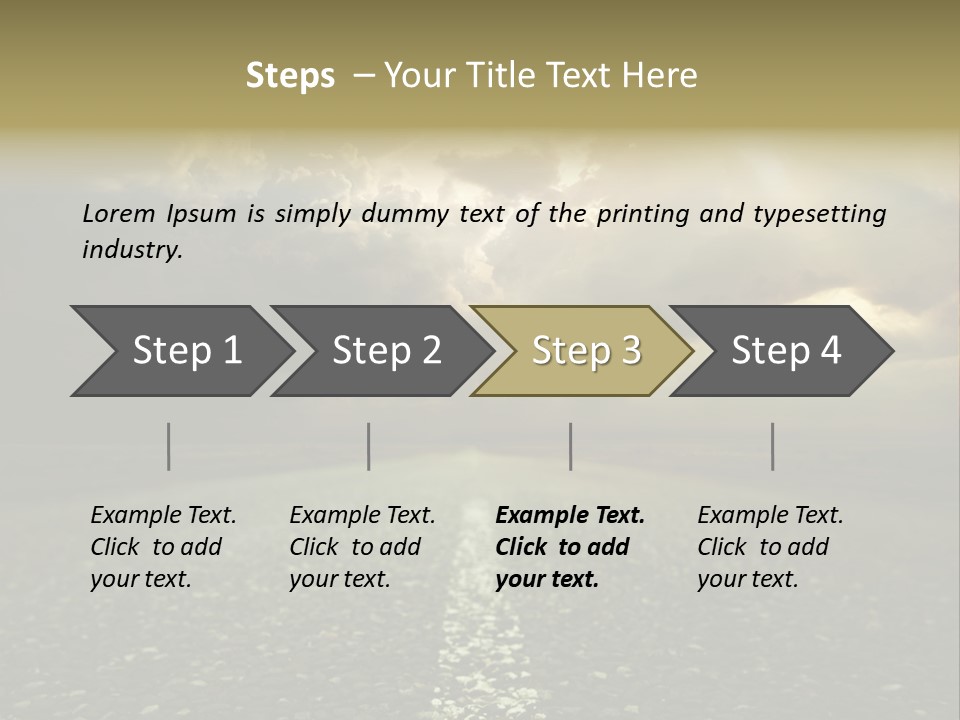Arrow Non Urban Lane PowerPoint Template