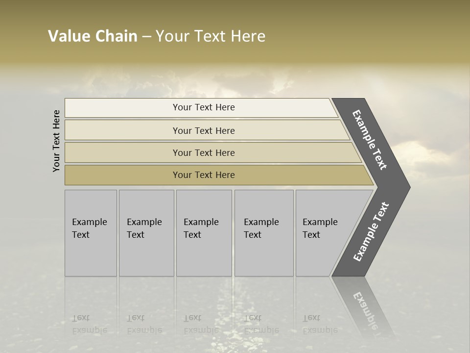 Arrow Non Urban Lane PowerPoint Template