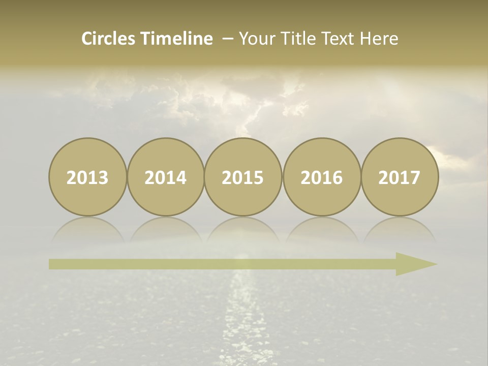 Arrow Non Urban Lane PowerPoint Template