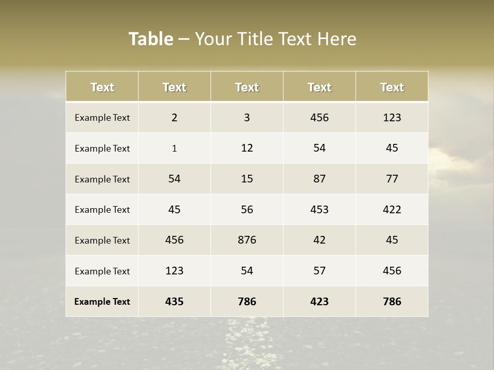 Arrow Non Urban Lane PowerPoint Template