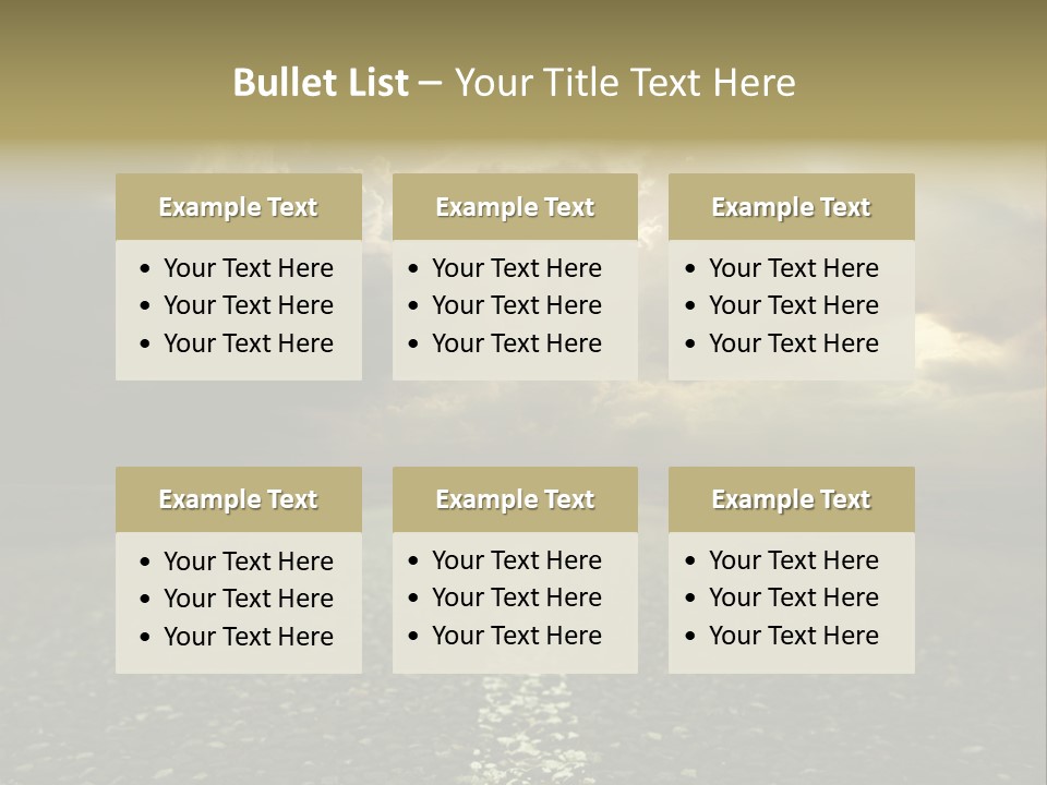 Arrow Non Urban Lane PowerPoint Template