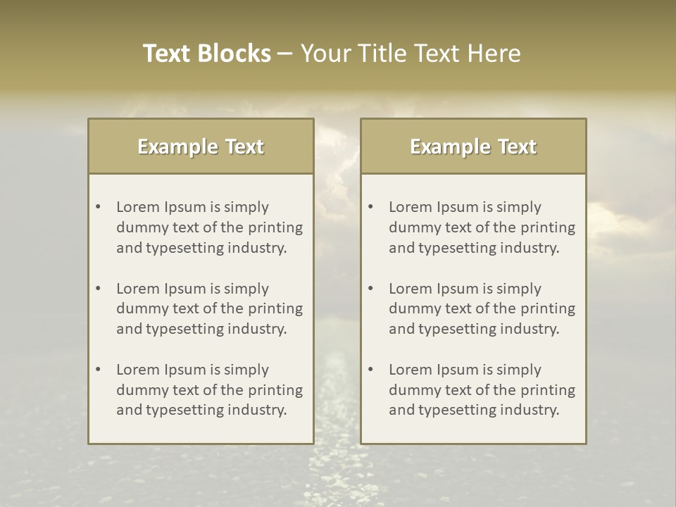 Arrow Non Urban Lane PowerPoint Template