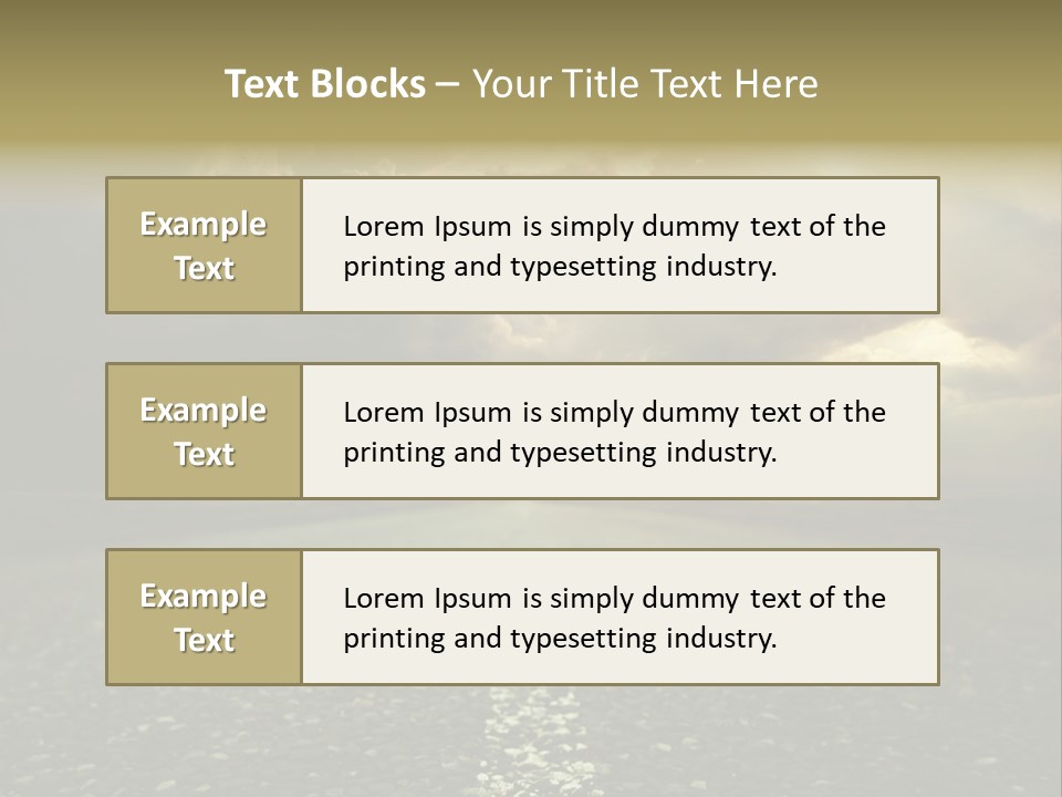 Arrow Non Urban Lane PowerPoint Template