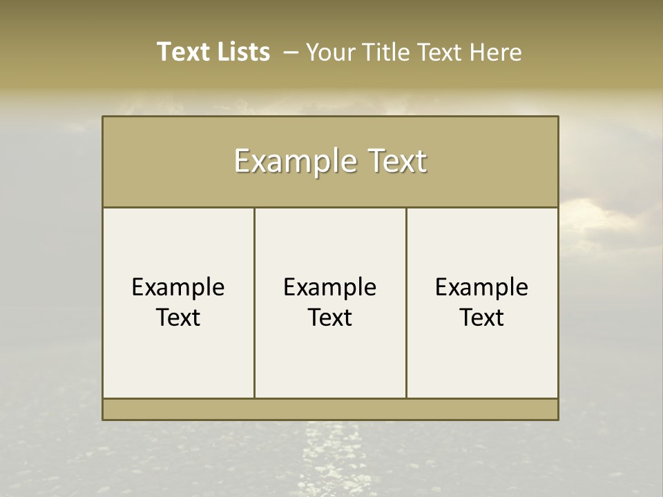 Arrow Non Urban Lane PowerPoint Template