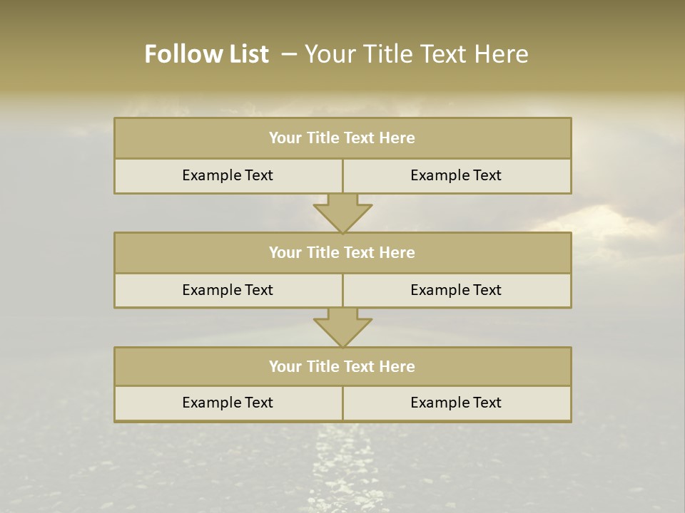 Arrow Non Urban Lane PowerPoint Template