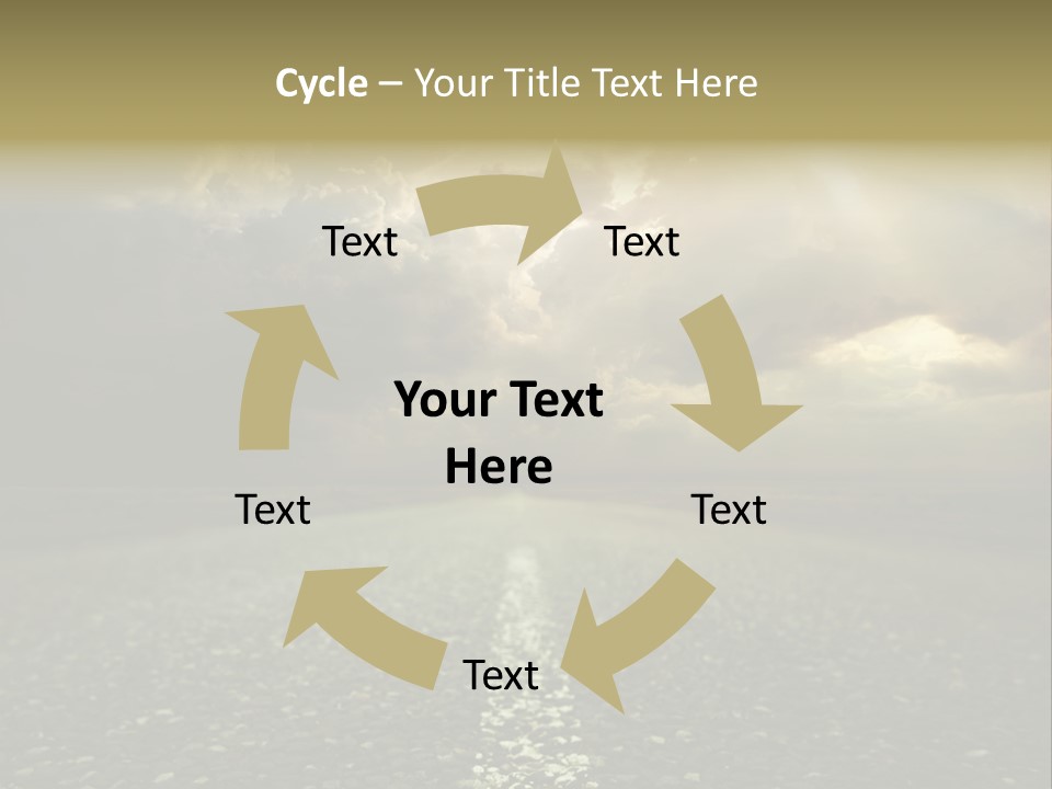 Arrow Non Urban Lane PowerPoint Template