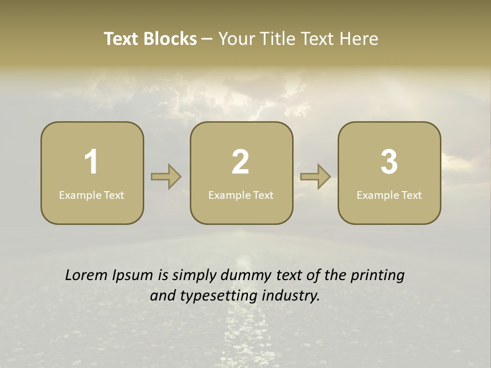 Arrow Non Urban Lane PowerPoint Template