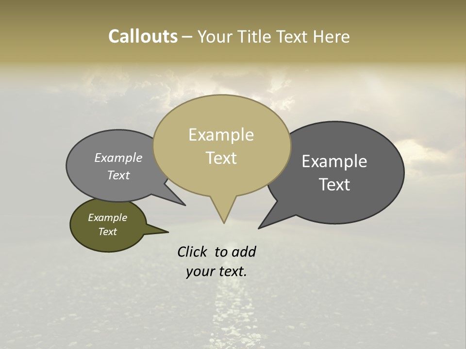Arrow Non Urban Lane PowerPoint Template