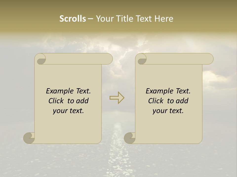 Arrow Non Urban Lane PowerPoint Template