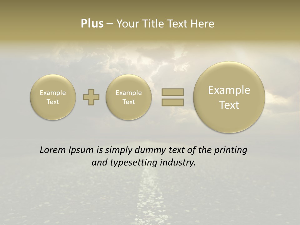 Arrow Non Urban Lane PowerPoint Template