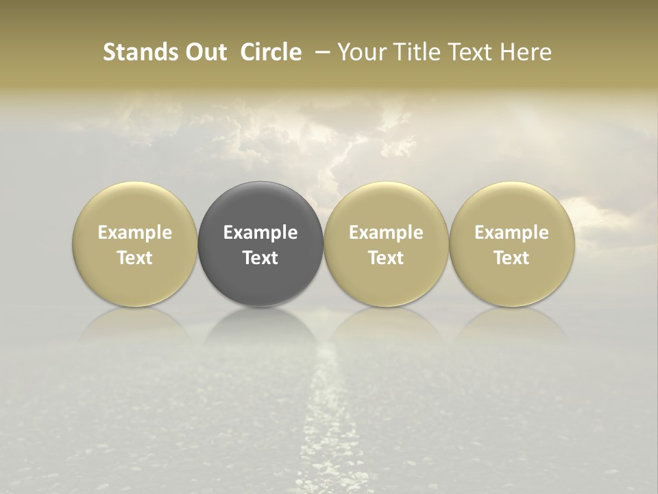 Arrow Non Urban Lane PowerPoint Template