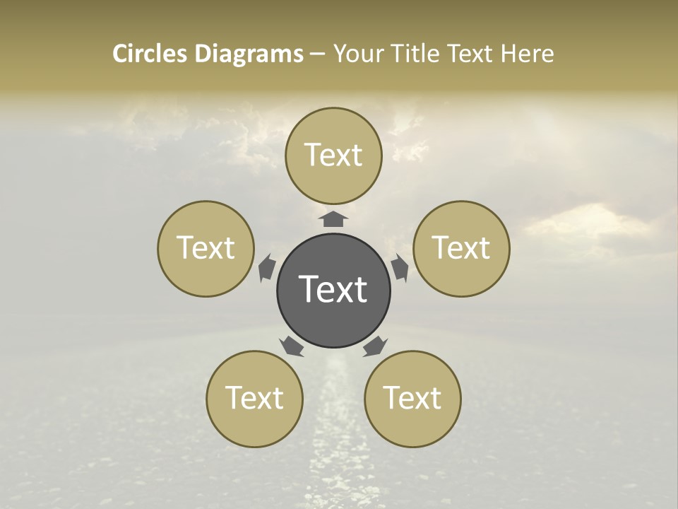 Arrow Non Urban Lane PowerPoint Template