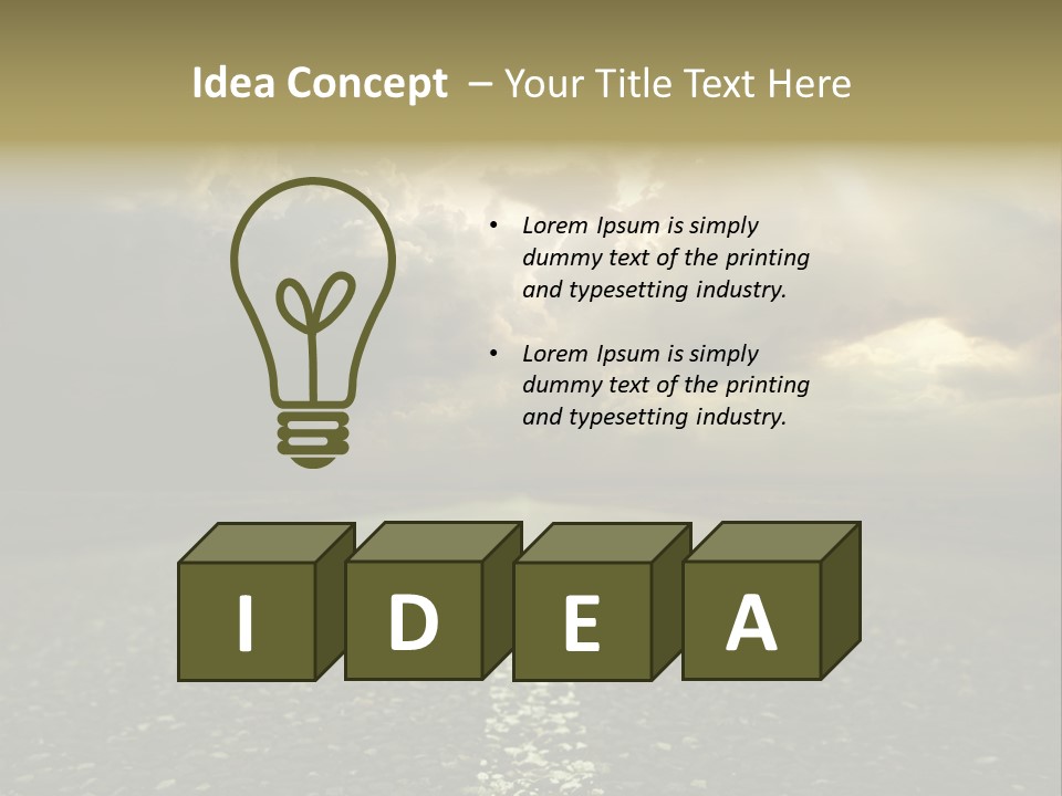 Arrow Non Urban Lane PowerPoint Template