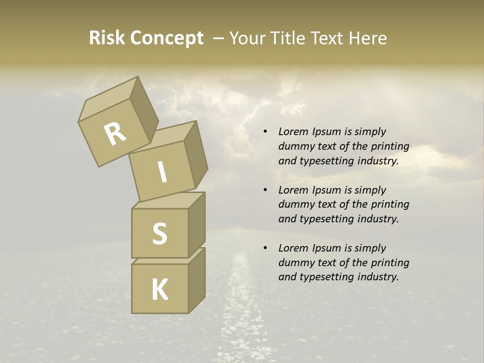 Arrow Non Urban Lane PowerPoint Template