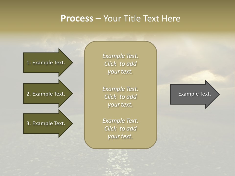 Arrow Non Urban Lane PowerPoint Template