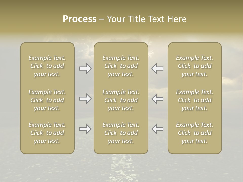 Arrow Non Urban Lane PowerPoint Template