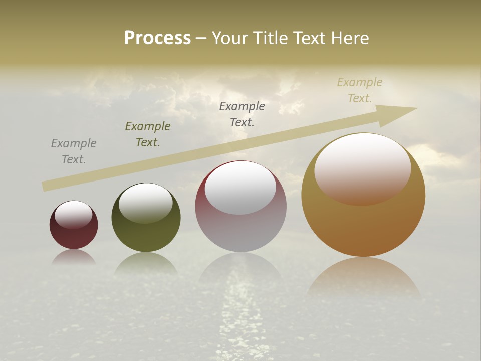 Arrow Non Urban Lane PowerPoint Template