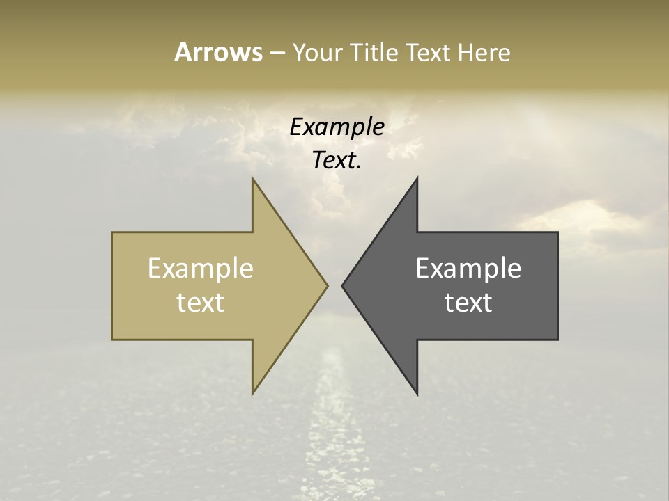 Arrow Non Urban Lane PowerPoint Template