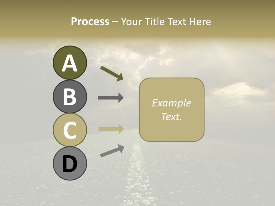 Arrow Non Urban Lane PowerPoint Template
